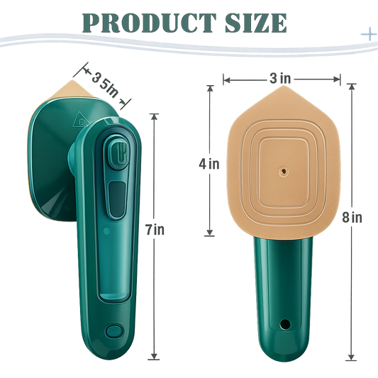 Handheld Steam Ironer – Portable Micro Steam Clothes Iron with Spray & Titanium Soleplate