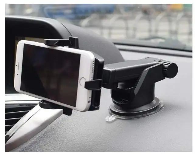 360° Rotating Car Dashboard & Windshield Mobile Holder – Adjustable Suction Mount Phone Stand