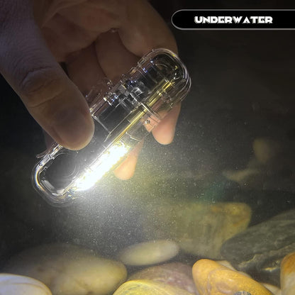 Ultra-Bright Mini LED Keychain Flashlight – USB Rechargeable, Waterproof Emergency Pocket Torch