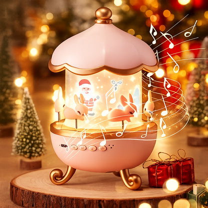 Musical Projection Night Lamp – Warm LED Light | Kids Room & Home Décor