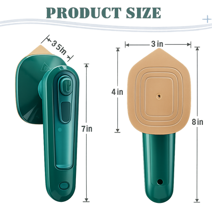 Handheld Steam Ironer – Portable Micro Steam Clothes Iron with Spray & Titanium Soleplate