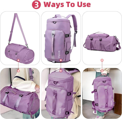 🎒 Multi-Functional Expandable Travel Backpack with Shoe Compartment