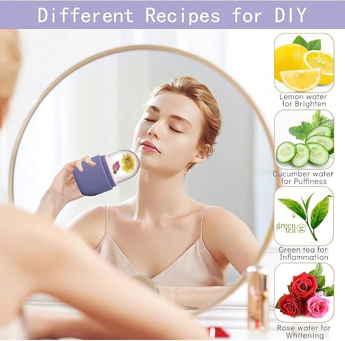 Reusable Ice Roller for Face & Body – Cooling Skin Therapy Tool for Puffiness, Acne & Glow