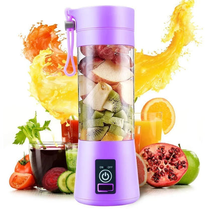 Portable USB Juicer Blender Bottle – Fresh Juice Anywhere | Powerful Blades | Easy Carry & Rechargeable