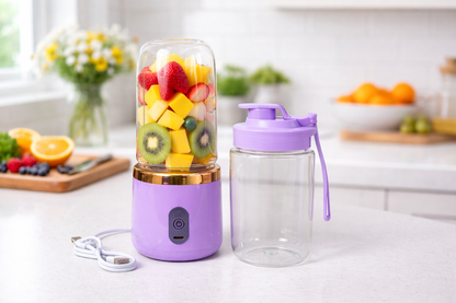 Portable USB Rechargeable Juicer Blender – Mini Smoothie Maker for Travel, Gym & Home