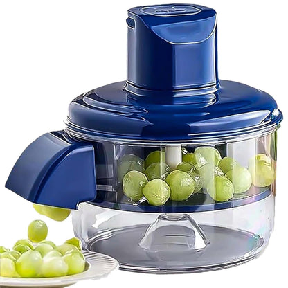 Manual Hand-Press Food Chopper with Transparent Bowl – Quick & Effortless Kitchen Prep