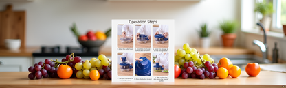 Manual Hand-Press Food Chopper with Transparent Bowl – Quick & Effortless Kitchen Prep