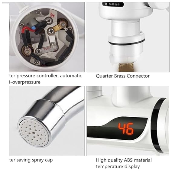 Instant Electric Water Heater Tap – Digital Temperature Display Hot Water Faucet
